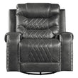Putnam Gray Swivel Reclining Chair - 9405GY-1 - Bien Home Furniture & Electronics