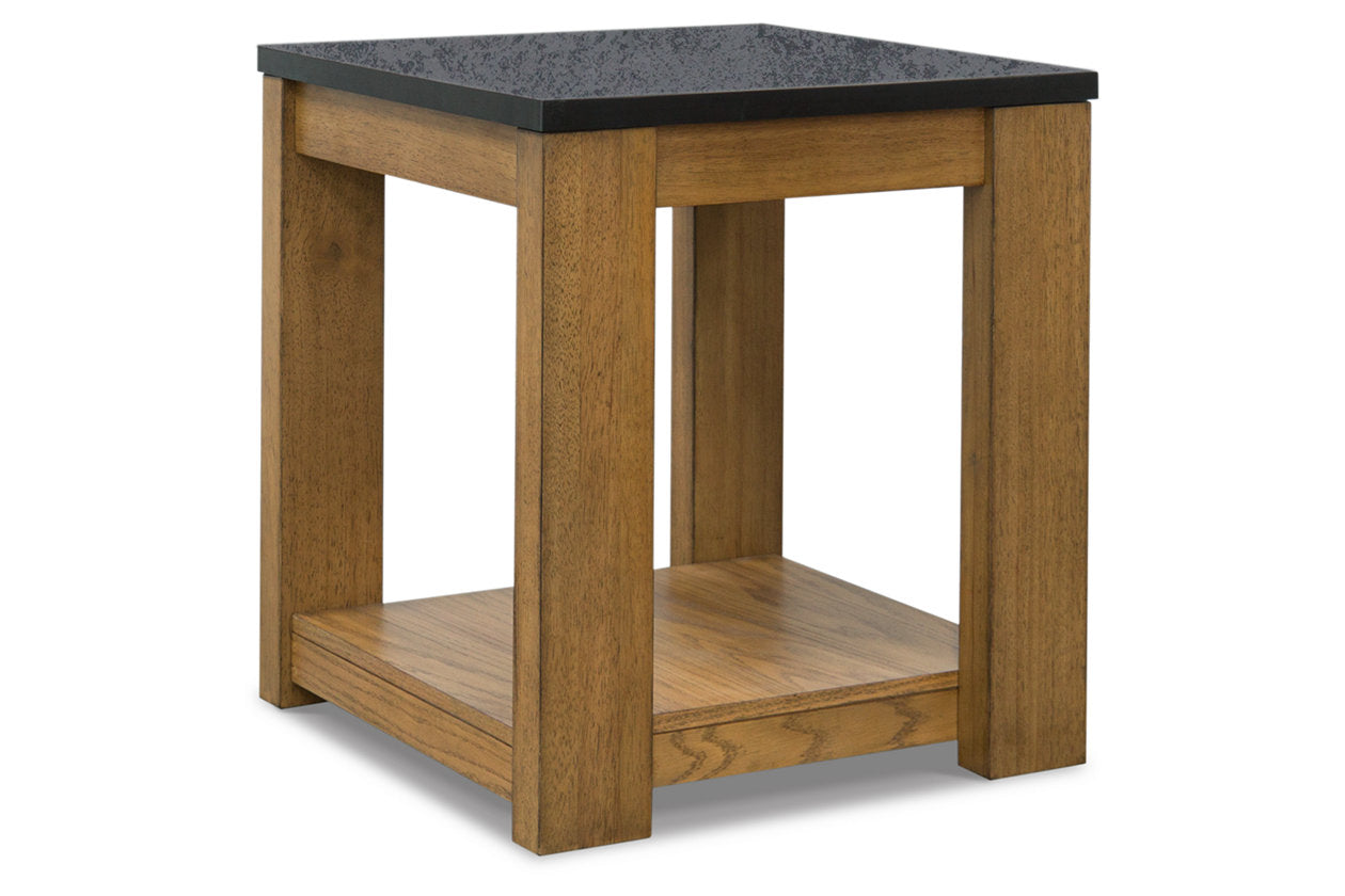 Quentina Light Brown/Black End Table - T775-3 - Bien Home Furniture &amp; Electronics