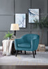 Quill Blue Velvet Accent Chair - 1127BU-1 - Bien Home Furniture & Electronics
