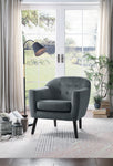 Quill Gray Velvet Accent Chair - 1127GY-1 - Bien Home Furniture & Electronics