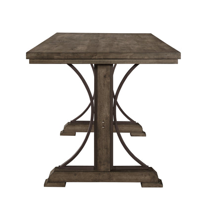 Quincy Grayish Brown Counter Height Table - SET | 2831T-3671-BASE | 2831T-3671-TOP - Bien Home Furniture &amp; Electronics