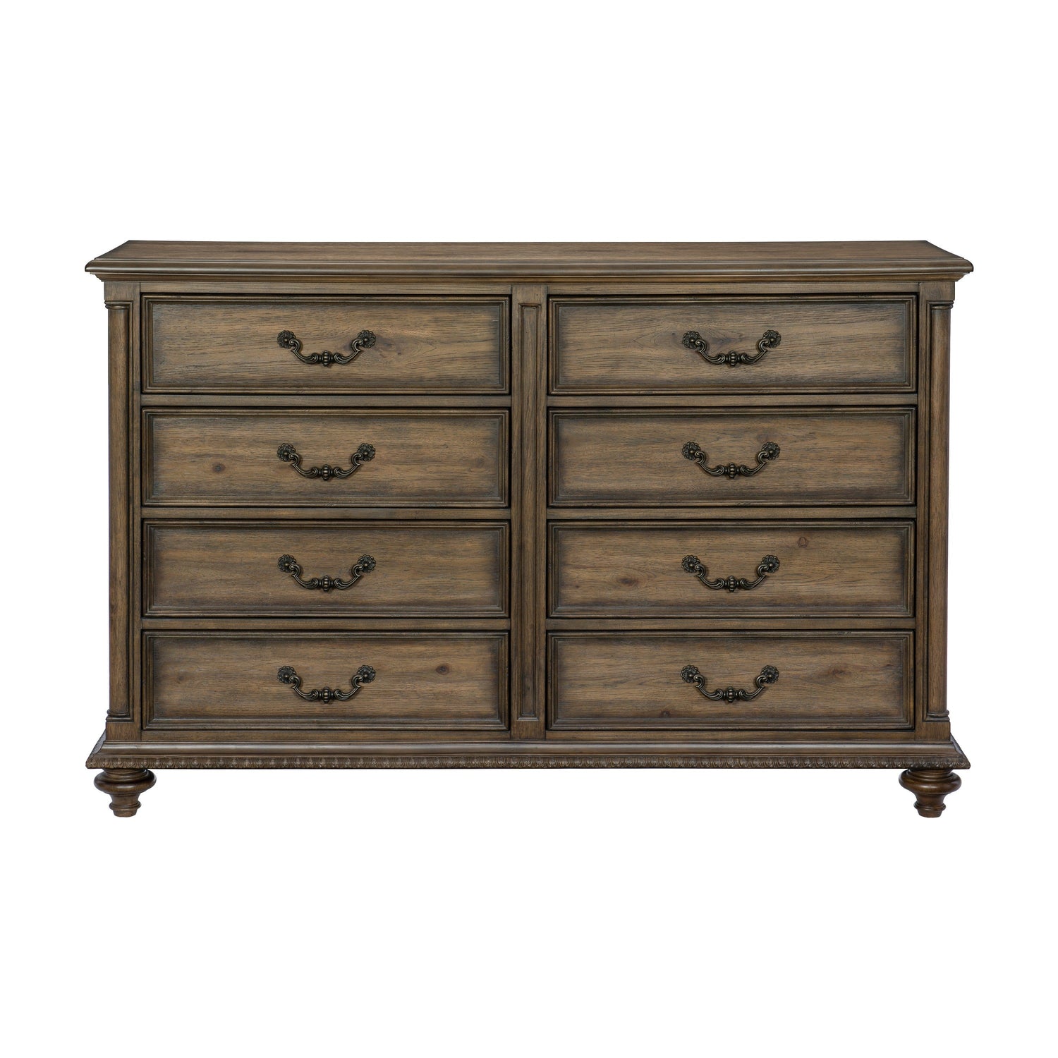 Rachelle Weathered Pecan Dresser - 1693-5 - Bien Home Furniture & Electronics