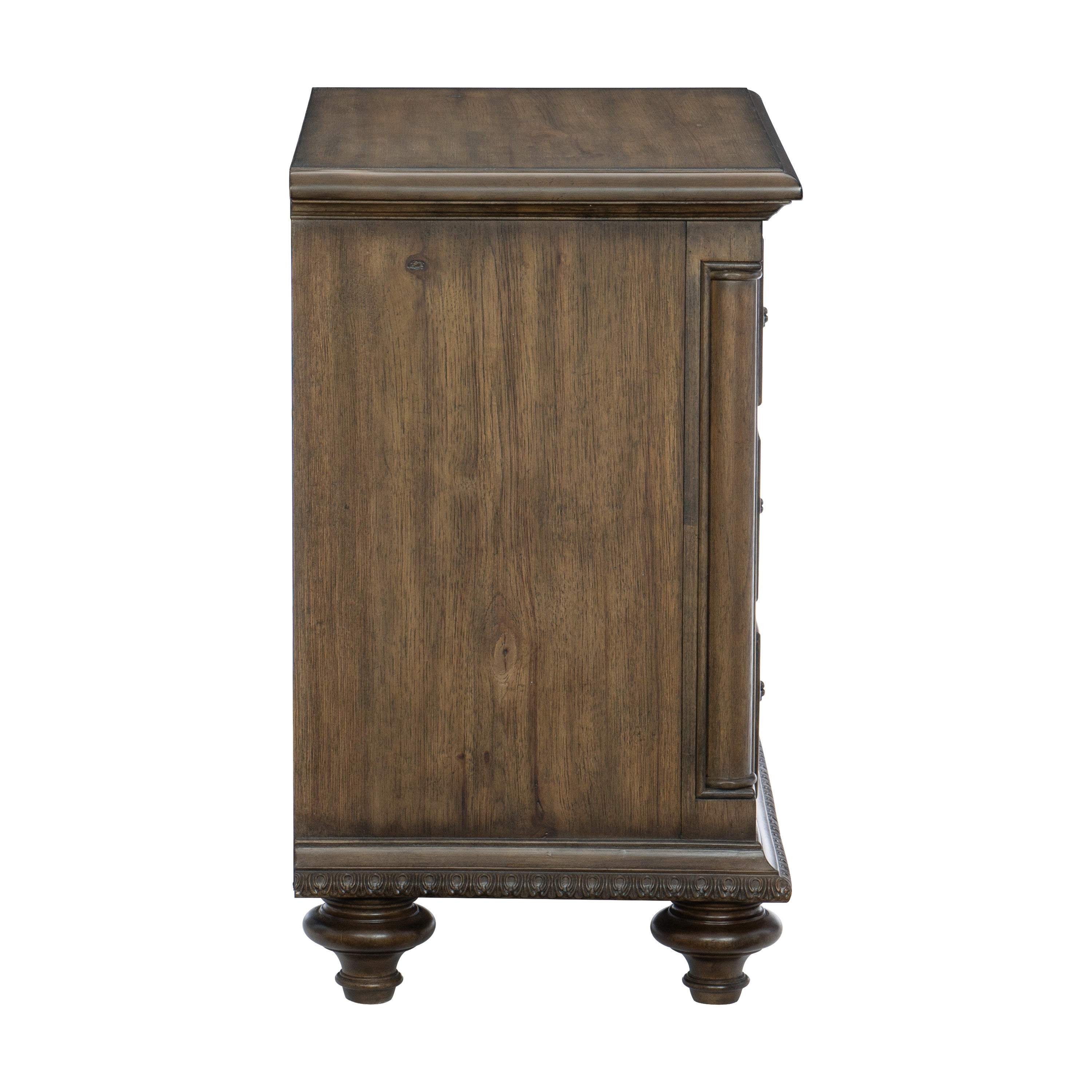Rachelle Weathered Pecan Nightstand - 1693-4 - Bien Home Furniture & Electronics