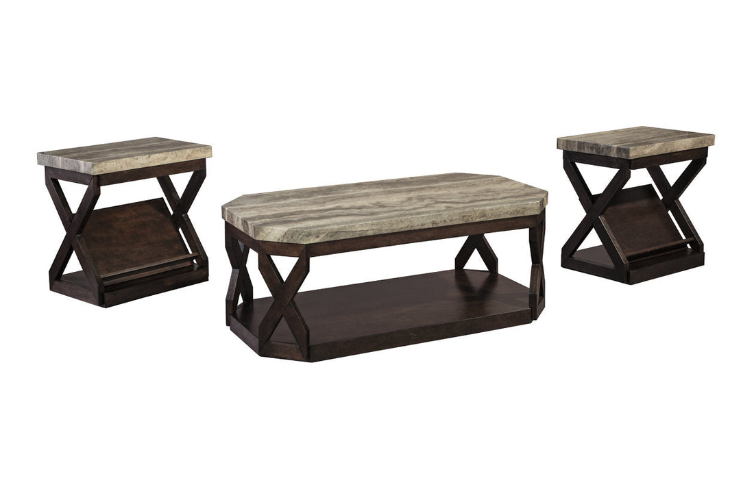Radilyn Grayish Brown Table, Set of 3 - T568-13 - Bien Home Furniture &amp; Electronics