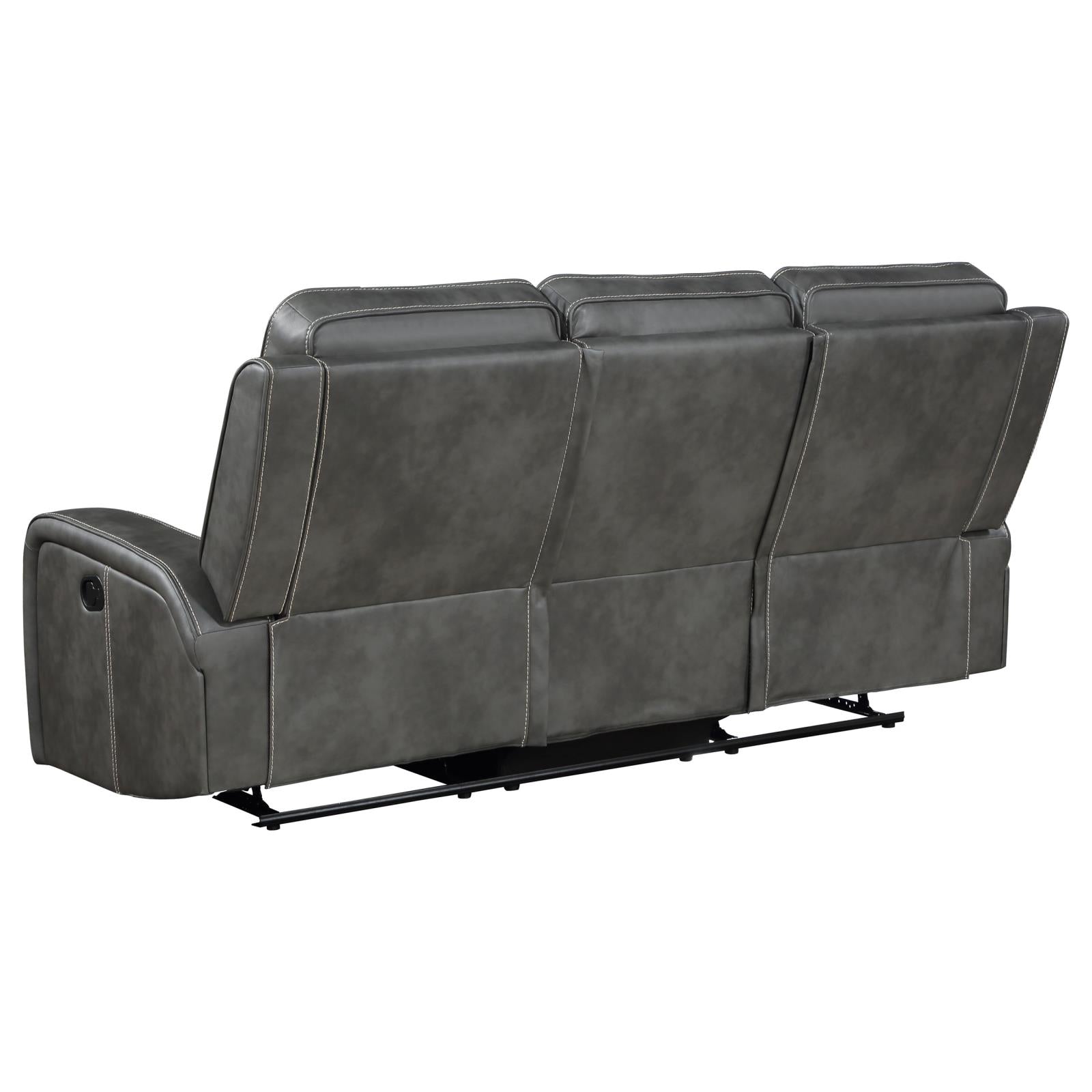Raelynn 2-piece Upholstered Motion Reclining Sofa Set Grey - 603191-S2 - Bien Home Furniture & Electronics
