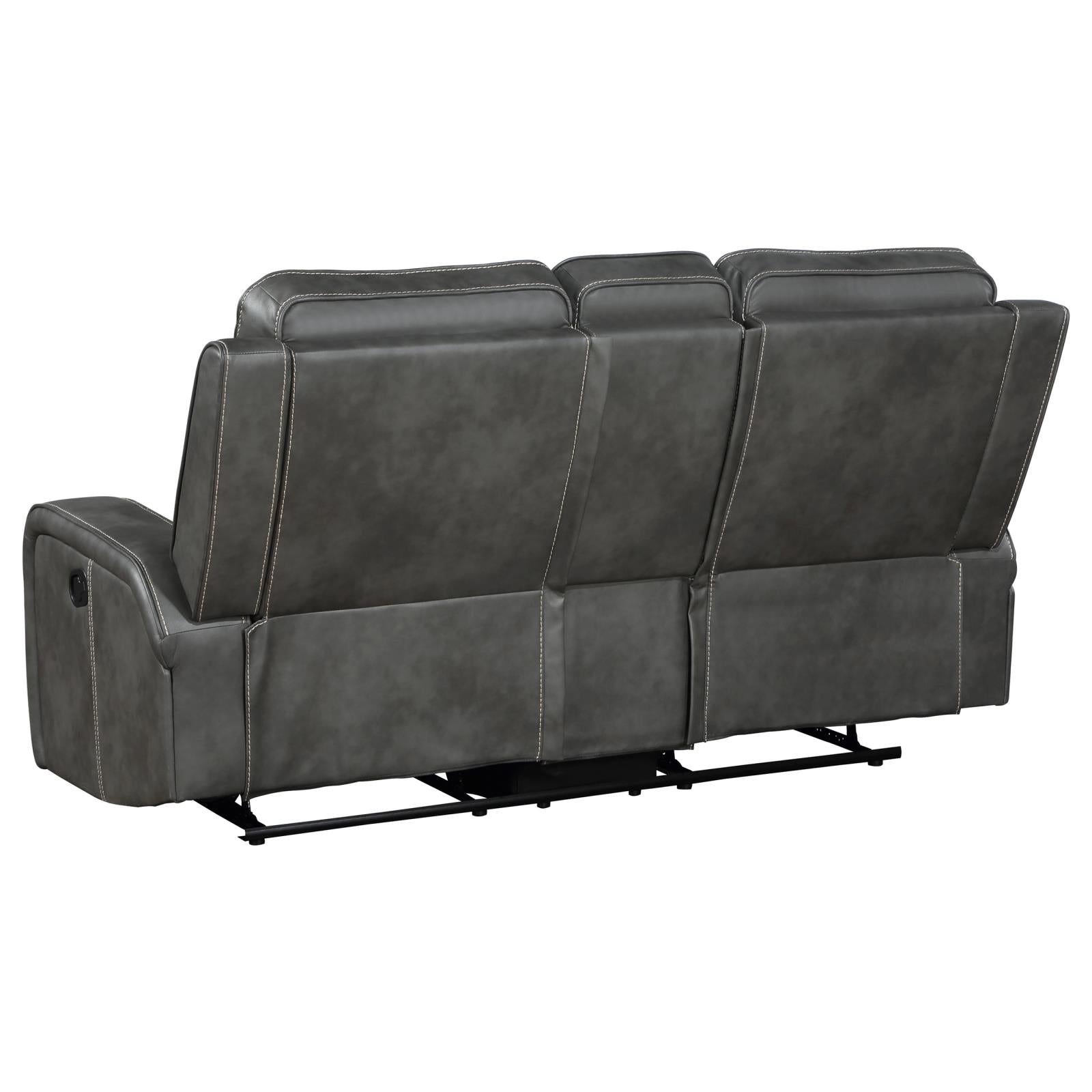Raelynn 3-piece Upholstered Motion Reclining Sofa Set Grey - 603191-S3 - Bien Home Furniture & Electronics
