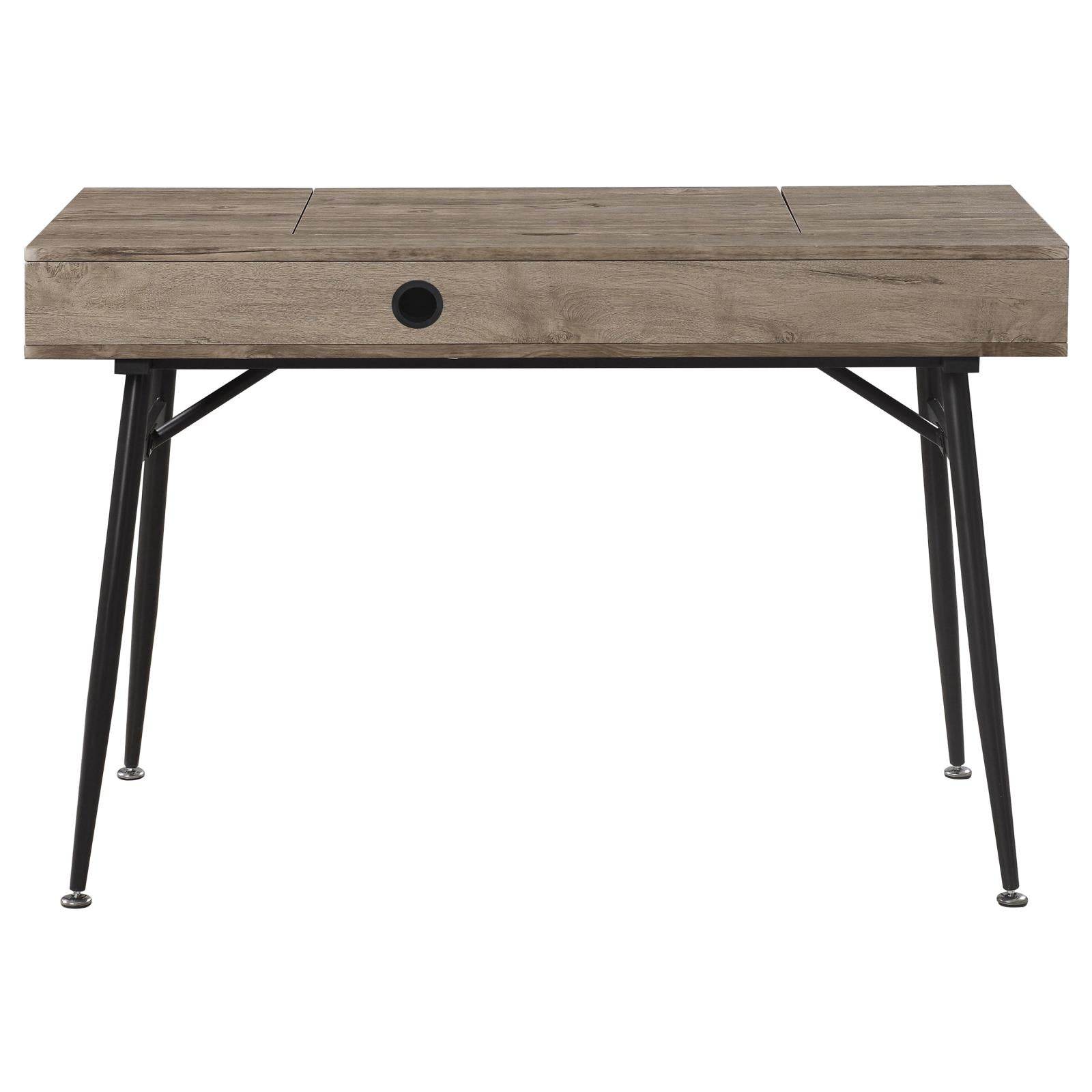 Rafael Rustic Driftwood 1-Drawer Writing Desk - 801935 - Bien Home Furniture &amp; Electronics
