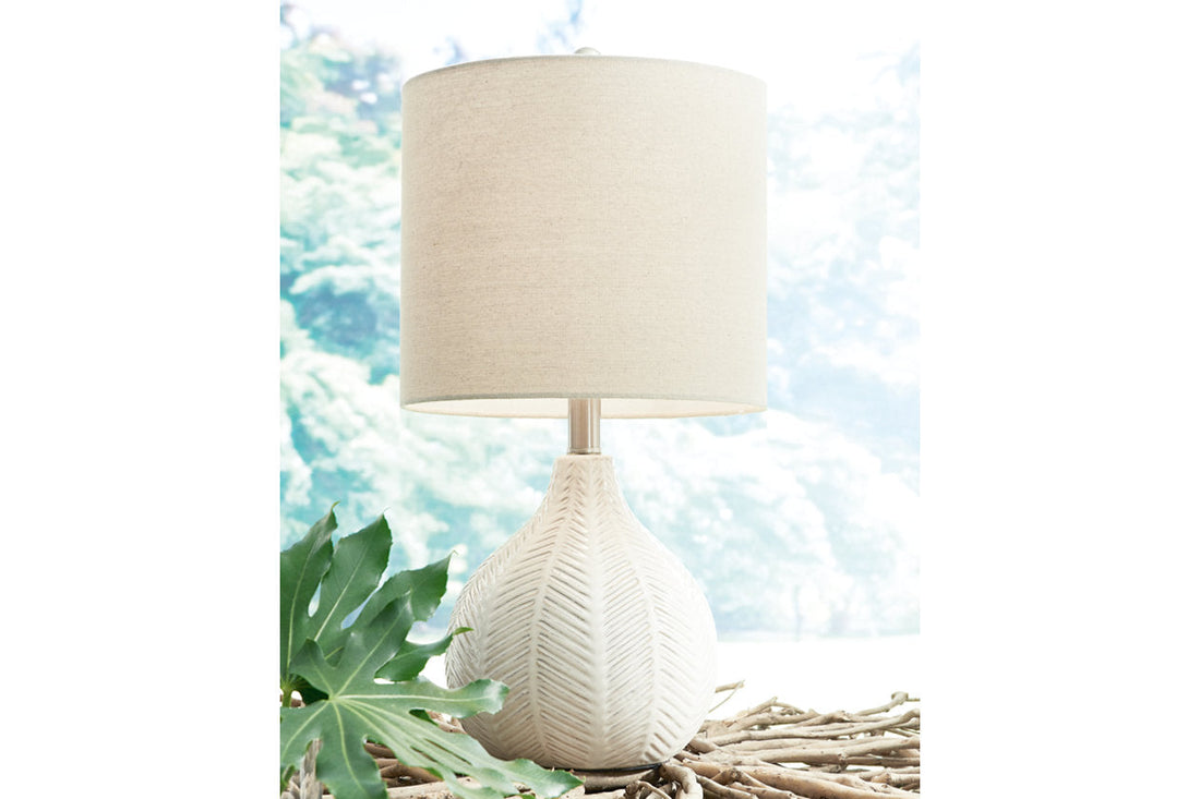 Rainermen Off White Table Lamp - L180024 - Bien Home Furniture &amp; Electronics