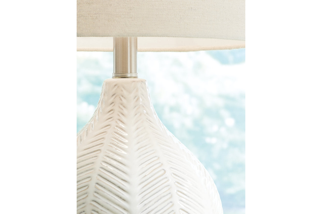 Rainermen Off White Table Lamp - L180024 - Bien Home Furniture & Electronics