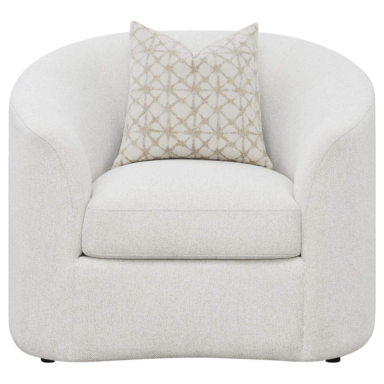 Rainn 3-Piece Upholstered Tight Back Living Room Set Latte - 509171-S3 - Bien Home Furniture & Electronics