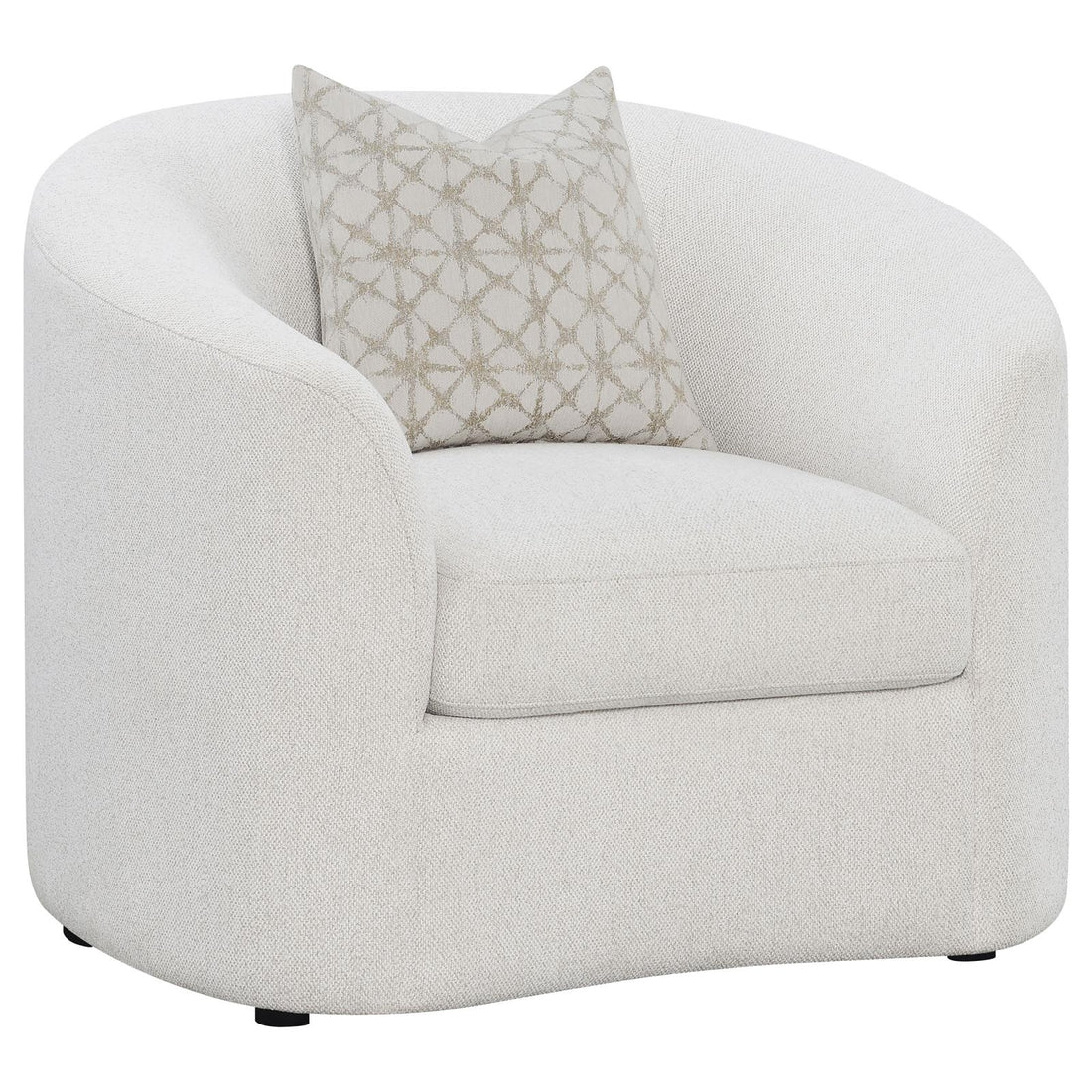 Rainn Upholstered Tight Back Chair Latte - 509173 - Bien Home Furniture &amp; Electronics