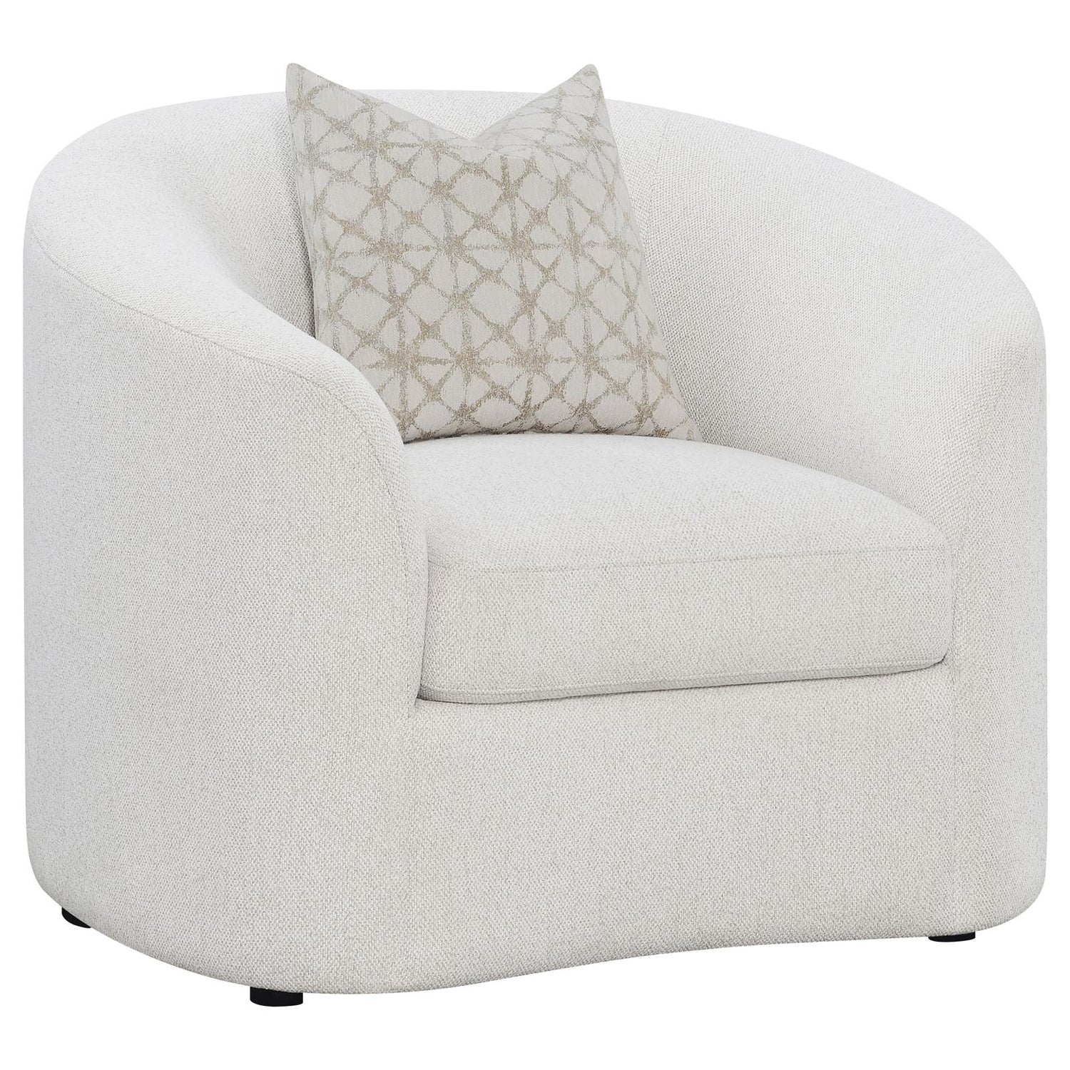 Rainn Upholstered Tight Back Chair Latte - 509173 - Bien Home Furniture & Electronics