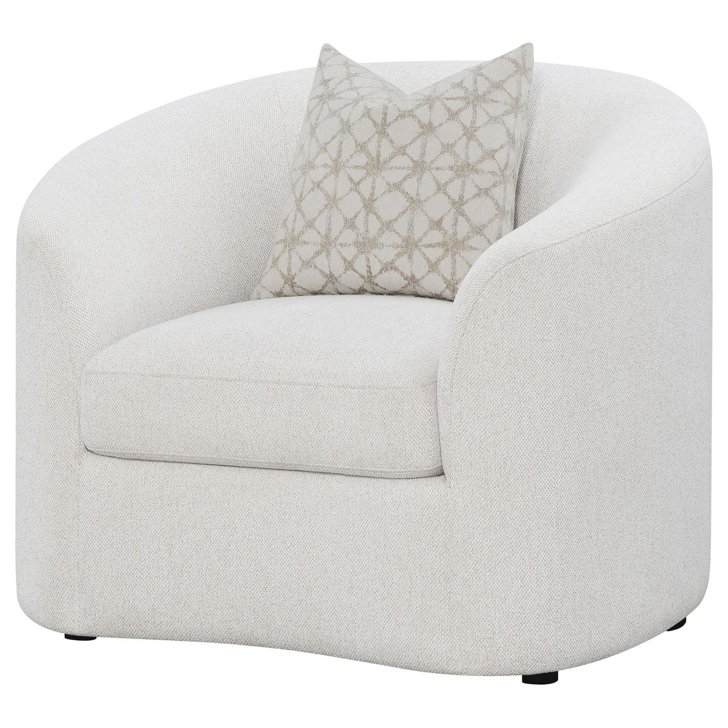Rainn Upholstered Tight Back Chair Latte - 509173 - Bien Home Furniture & Electronics