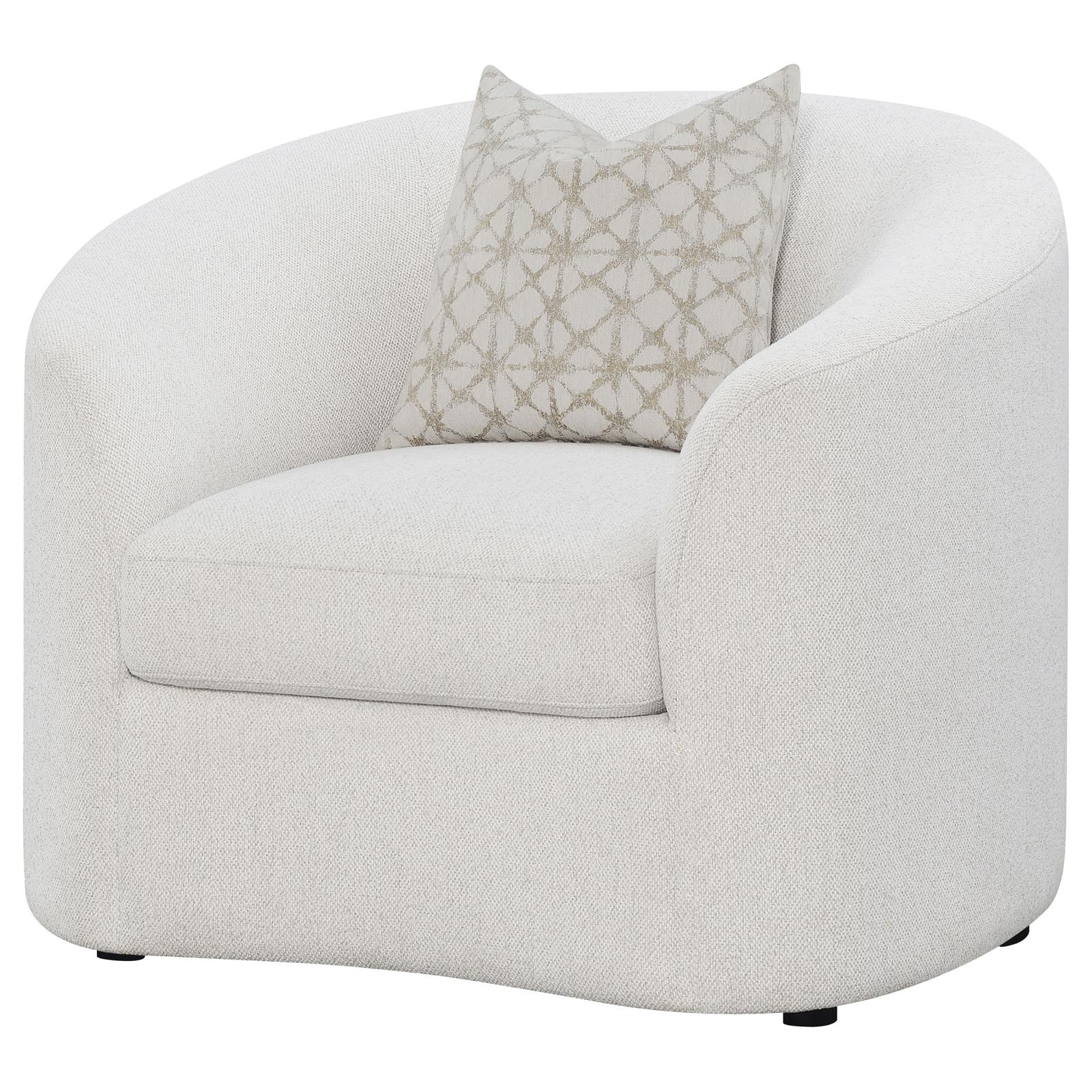 Rainn Upholstered Tight Back Chair Latte - 509173 - Bien Home Furniture & Electronics