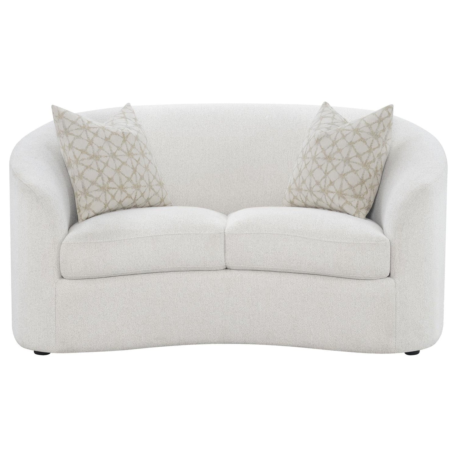Rainn Upholstered Tight Back Loveseat Latte - 509172 - Bien Home Furniture & Electronics