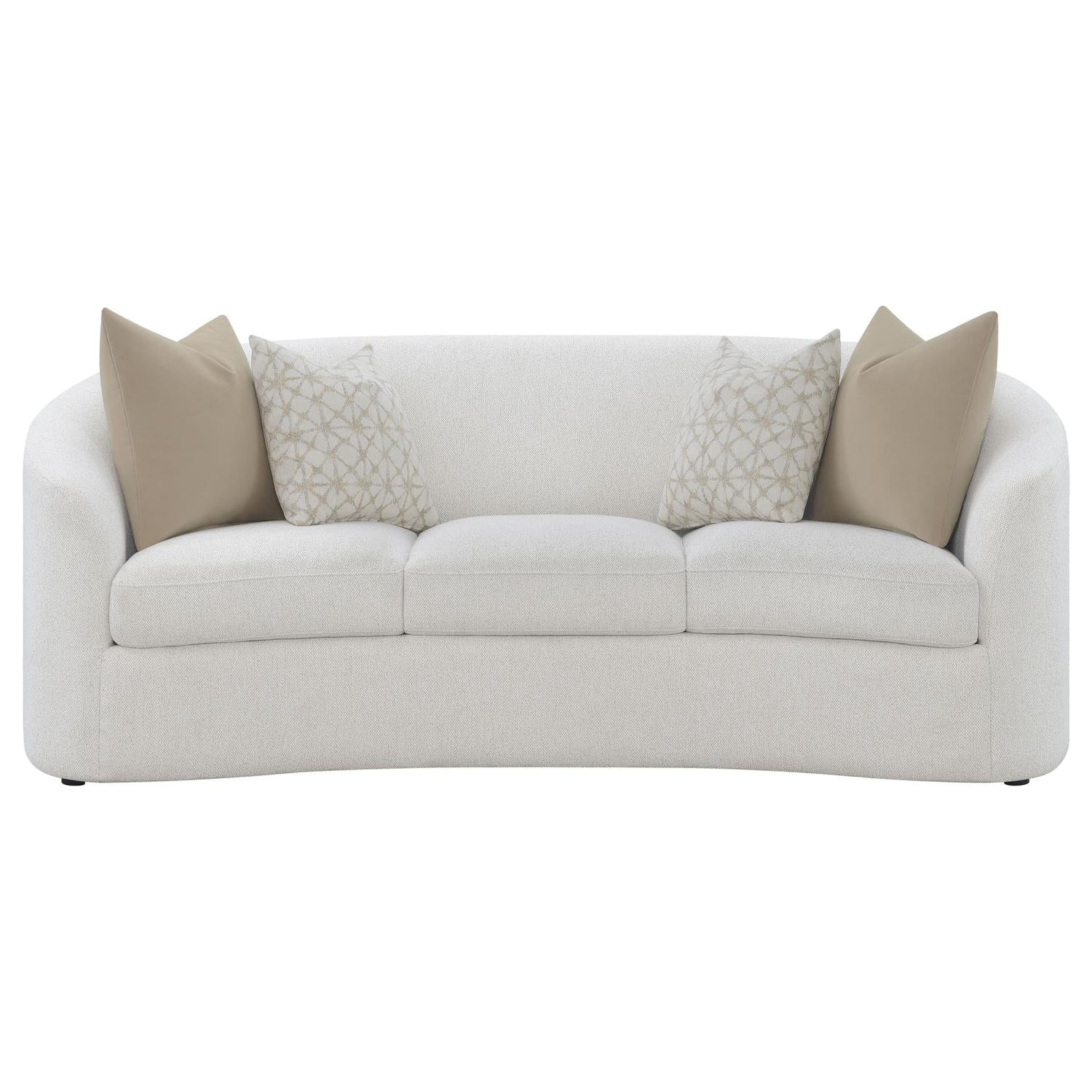 Rainn Upholstered Tight Back Sofa Latte - 509171 - Bien Home Furniture &amp; Electronics