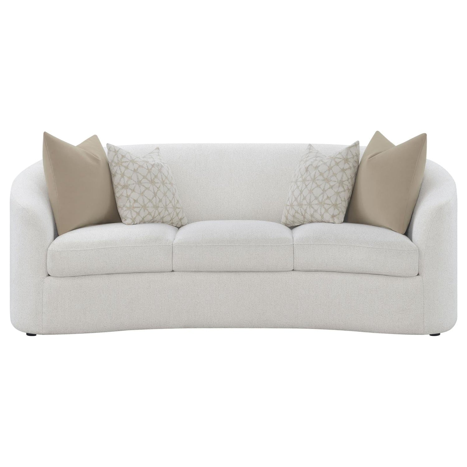 Rainn Upholstered Tight Back Sofa Latte - 509171 - Bien Home Furniture & Electronics