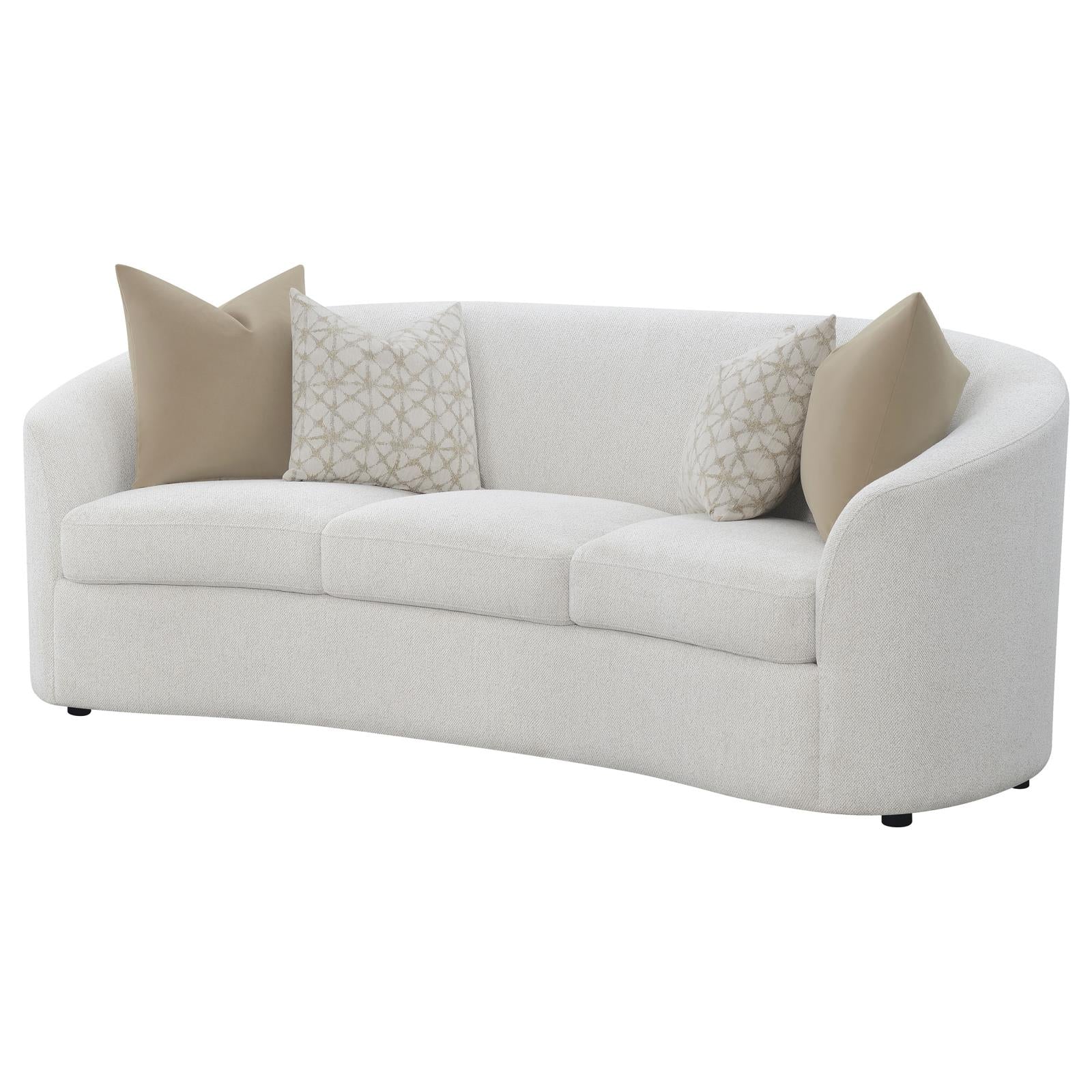 Rainn Upholstered Tight Back Sofa Latte - 509171 - Bien Home Furniture &amp; Electronics