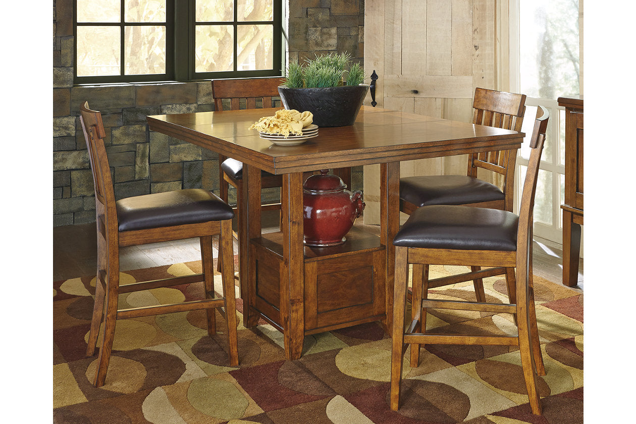 Ralene Medium Brown Counter Height Dining Extension Table - D594-42 - Bien Home Furniture & Electronics