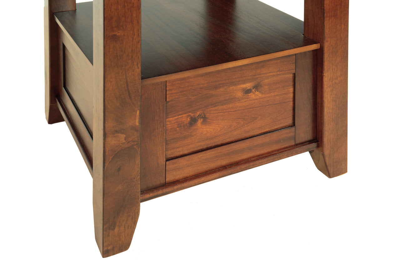 Ralene Medium Brown Counter Height Dining Extension Table - D594-42 - Bien Home Furniture & Electronics