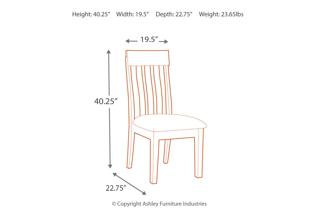 Ralene Medium Brown Dining Chair, Set of 2 - D594-01 - Bien Home Furniture & Electronics