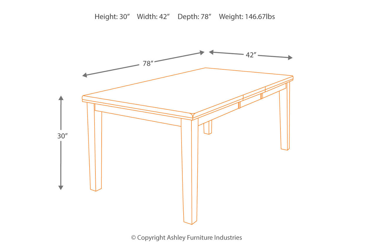 Ralene Medium Brown Dining Extension Table - D594-35 - Bien Home Furniture & Electronics