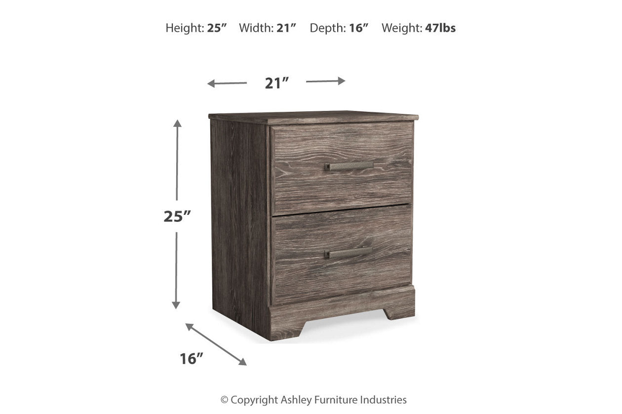 Ralinksi Gray Nightstand - B2587-92 - Bien Home Furniture & Electronics