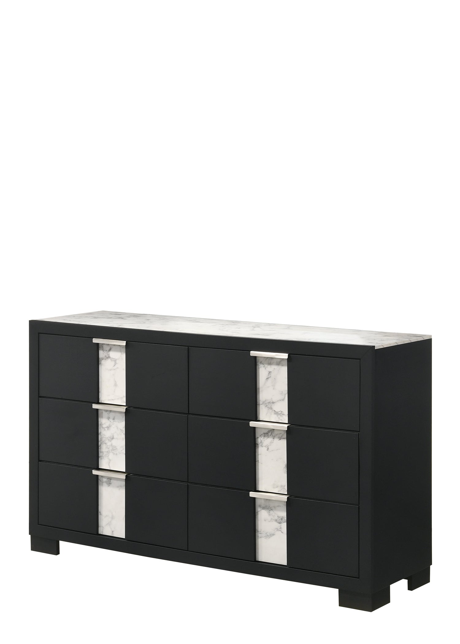 Rangley Black LED Panel Bedroom Set - SET | B6835-Q-HB | B6835-Q-FB | B6835-KQ-RAIL | B6835-2 | B6835-4 - Bien Home Furniture & Electronics