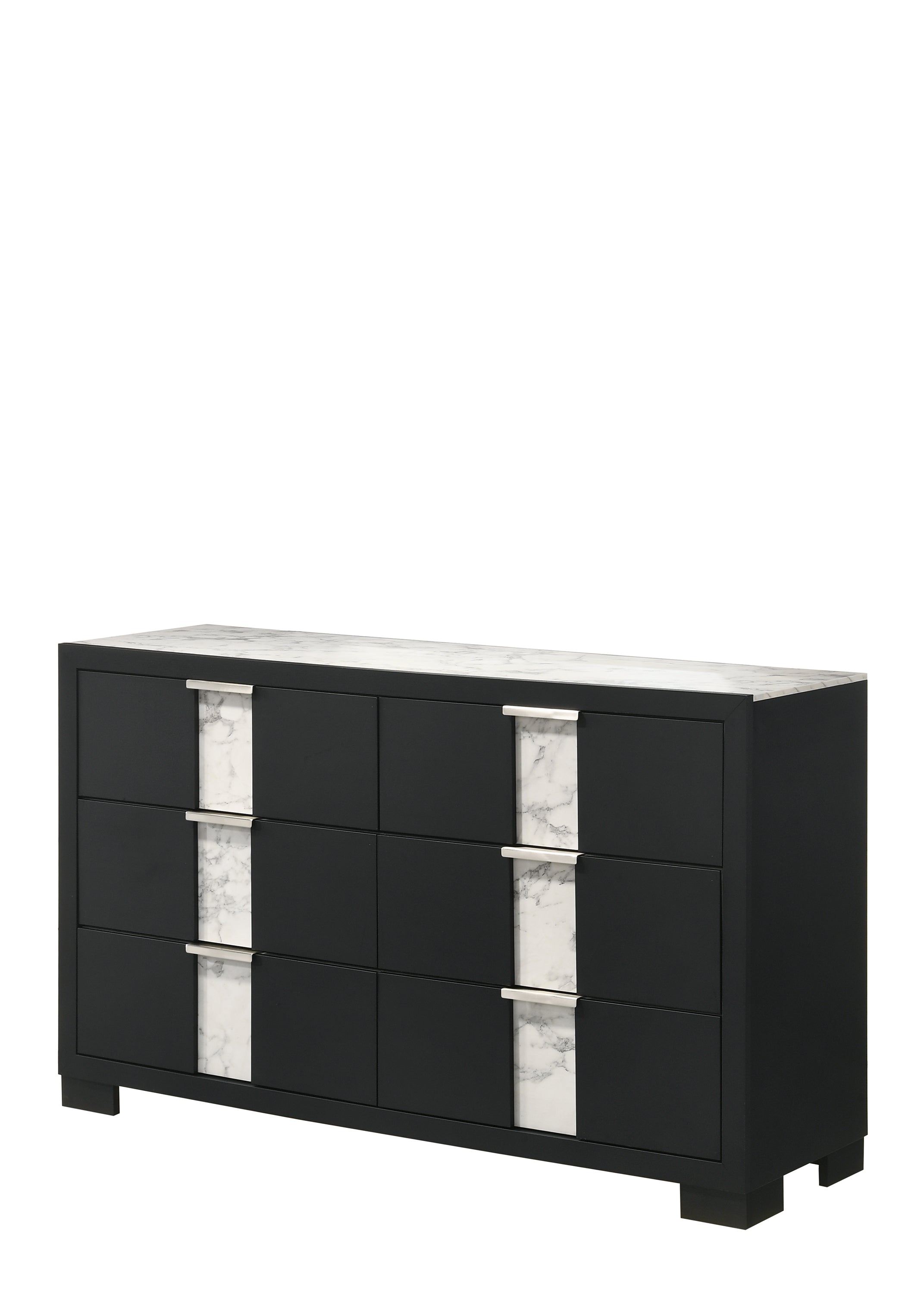 Rangley Black LED Panel Bedroom Set - SET | B6835-Q-HB | B6835-Q-FB | B6835-KQ-RAIL | B6835-2 | B6835-4 - Bien Home Furniture & Electronics