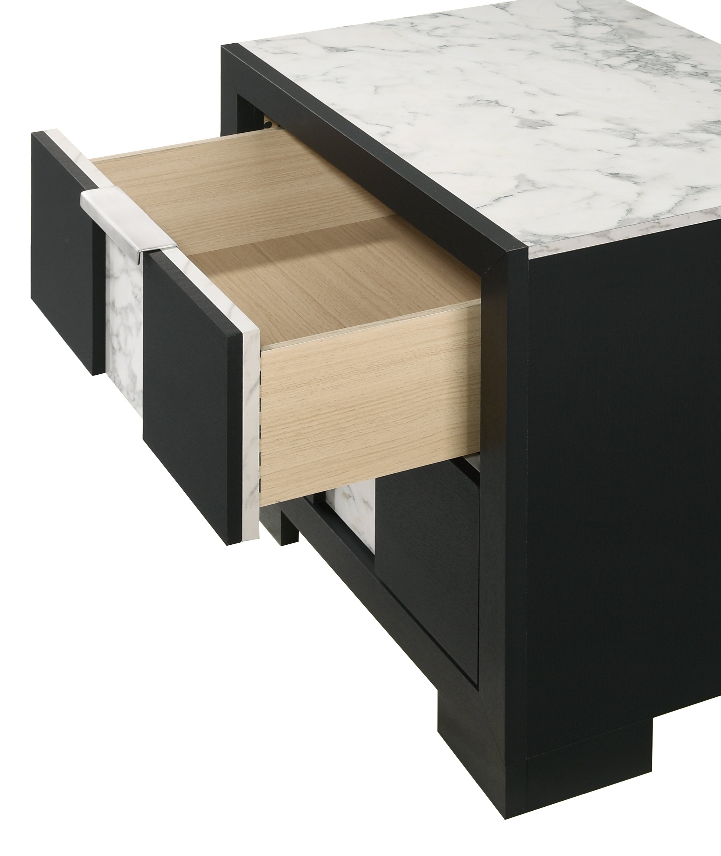 Rangley Black LED Panel Bedroom Set - SET | B6835-Q-HB | B6835-Q-FB | B6835-KQ-RAIL | B6835-2 | B6835-4 - Bien Home Furniture & Electronics
