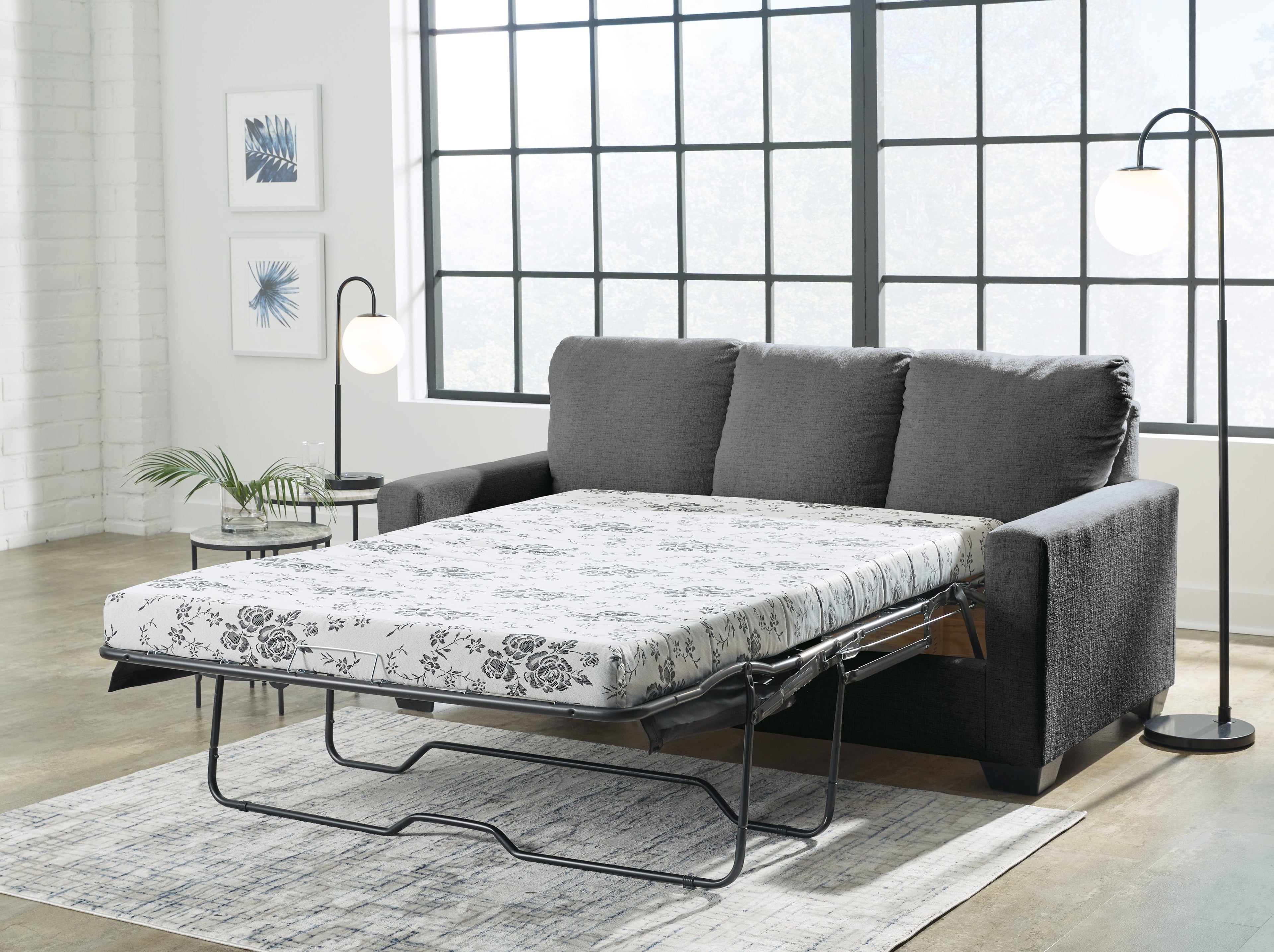 Rannis Pewter Full Sofa Sleeper - 5360236 - Bien Home Furniture & Electronics