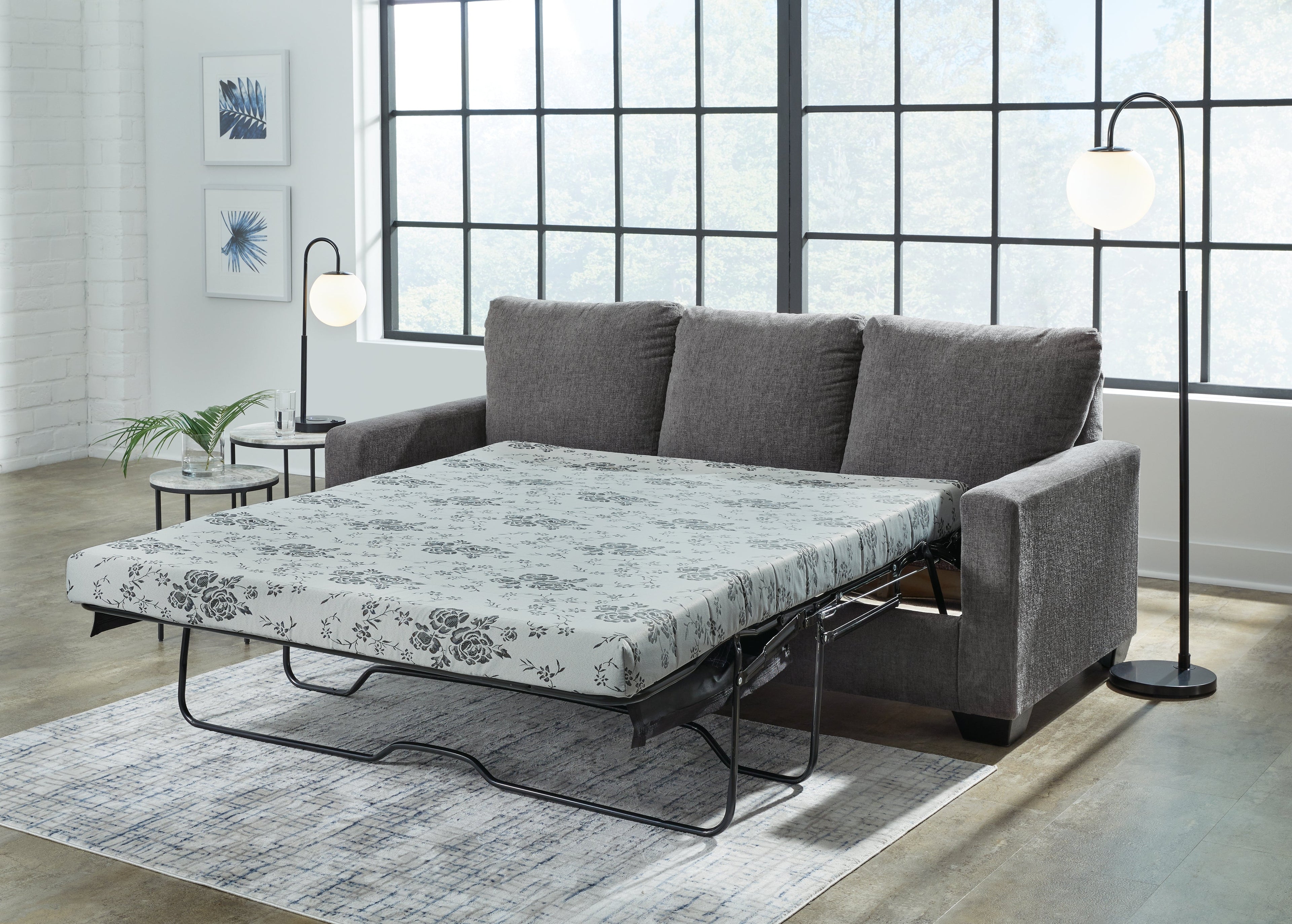 Rannis Pewter Queen Sofa Sleeper - 5360239 - Bien Home Furniture & Electronics