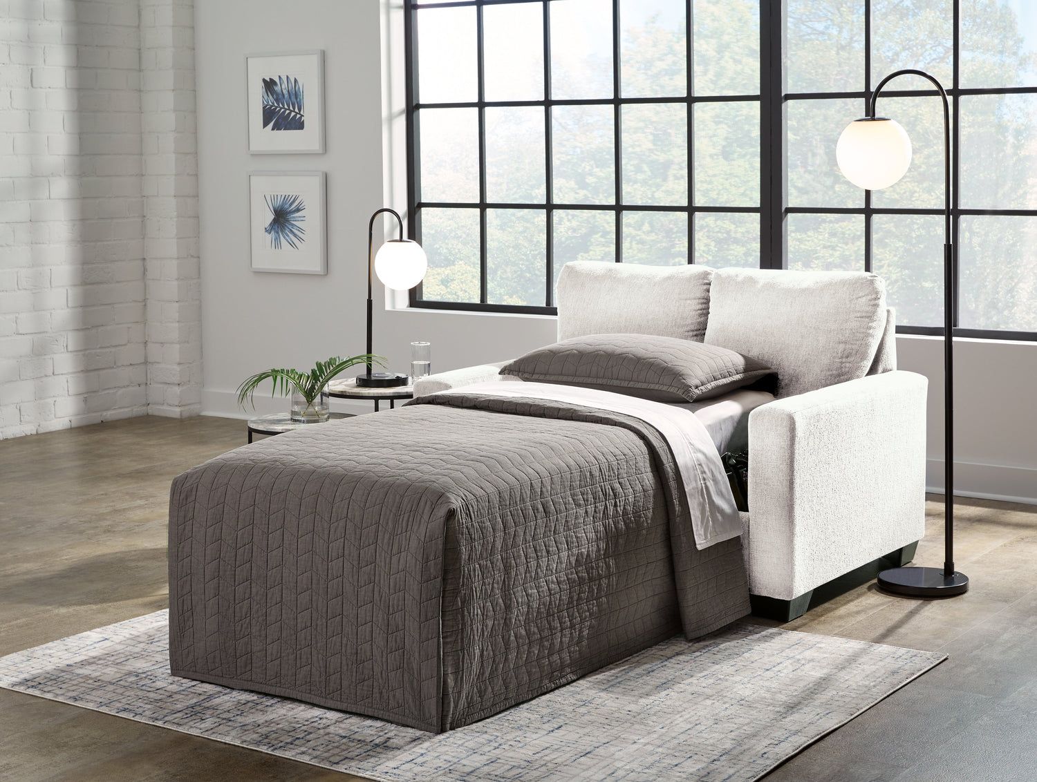 Rannis Snow Twin Sofa Sleeper - 5360337 - Bien Home Furniture & Electronics