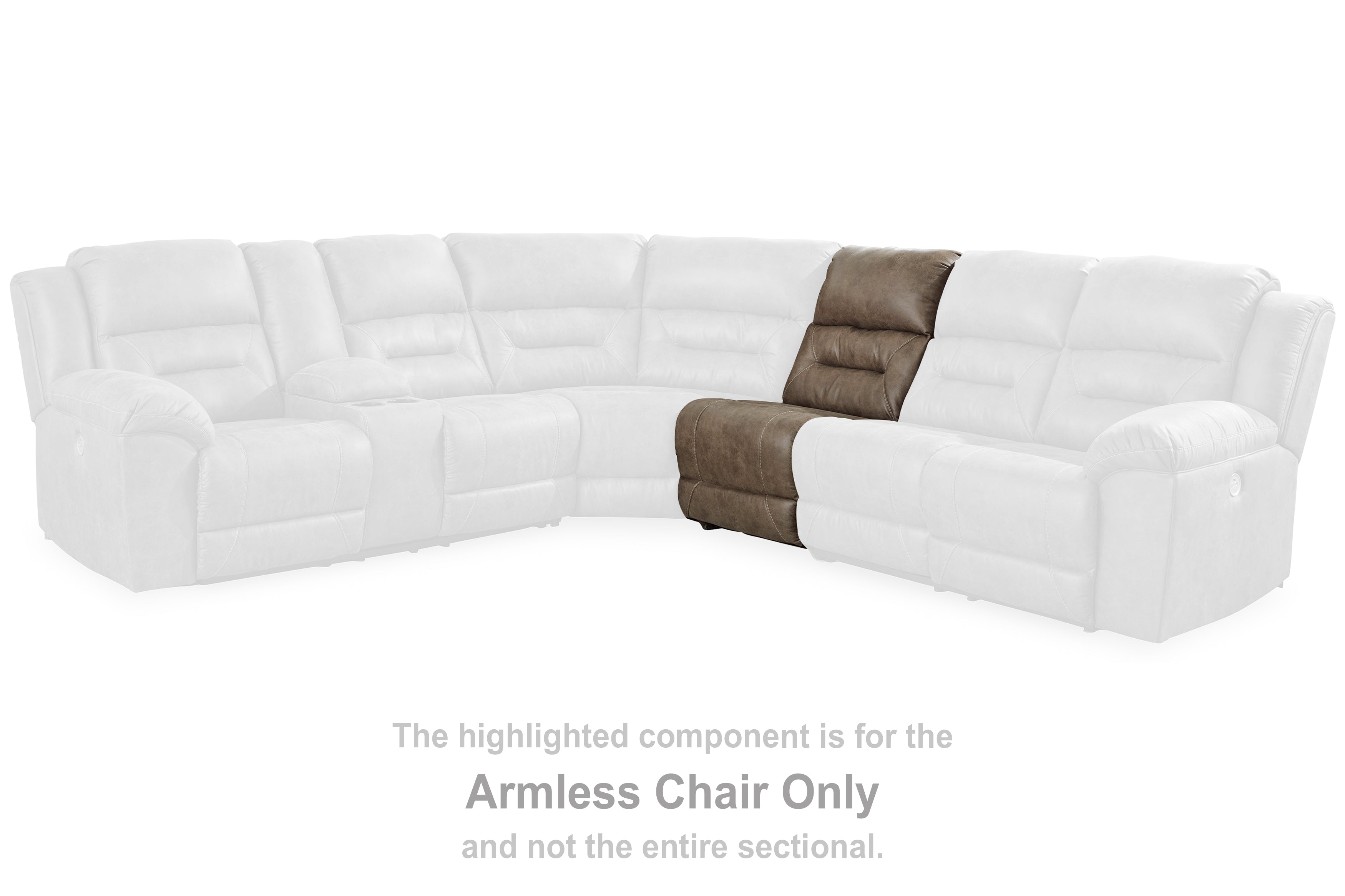 Ravenel Fossil Armless Chair - 8310646 - Bien Home Furniture & Electronics