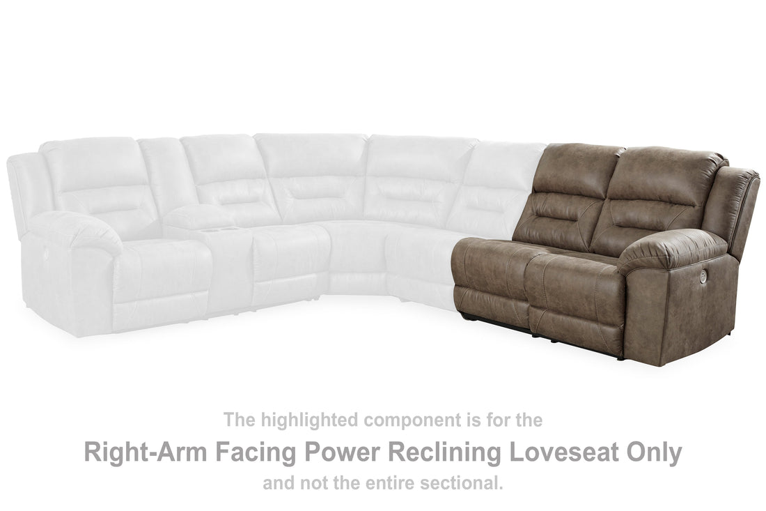 Ravenel Fossil Right-Arm Facing Power Reclining Loveseat - 8310675 - Bien Home Furniture & Electronics