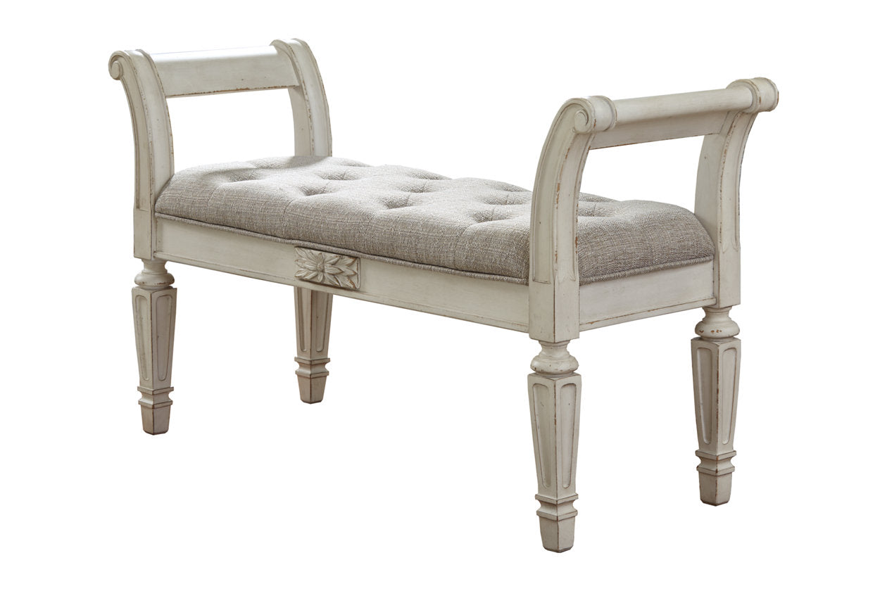 Realyn Antique White Accent Bench - A3000157 - Bien Home Furniture & Electronics