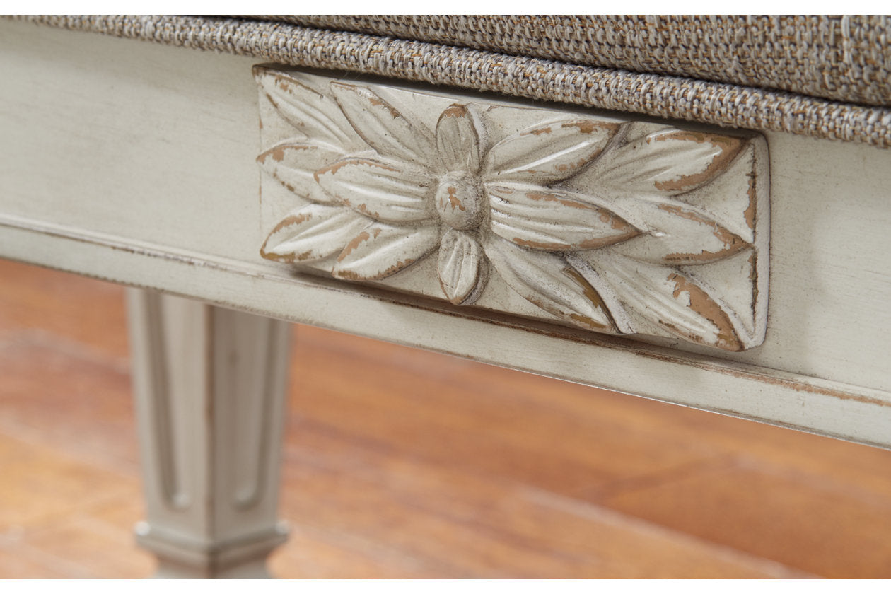 Realyn Antique White Accent Bench - A3000157 - Bien Home Furniture & Electronics