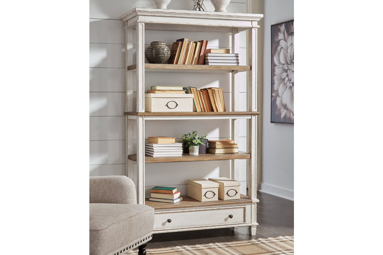 Realyn Brown/White 75" Bookcase - H743-70 - Bien Home Furniture & Electronics