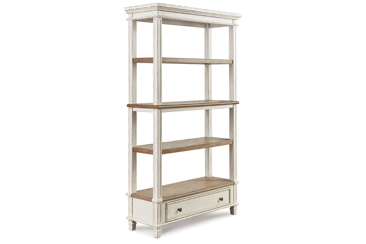Realyn Brown/White 75" Bookcase - H743-70 - Bien Home Furniture & Electronics