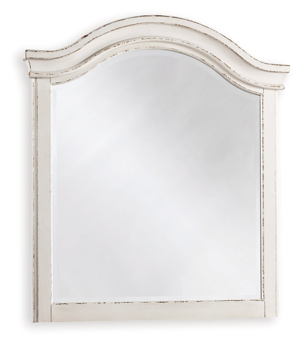 Realyn Chipped White Bedroom Mirror (Mirror Only) - B743-26 - Bien Home Furniture & Electronics