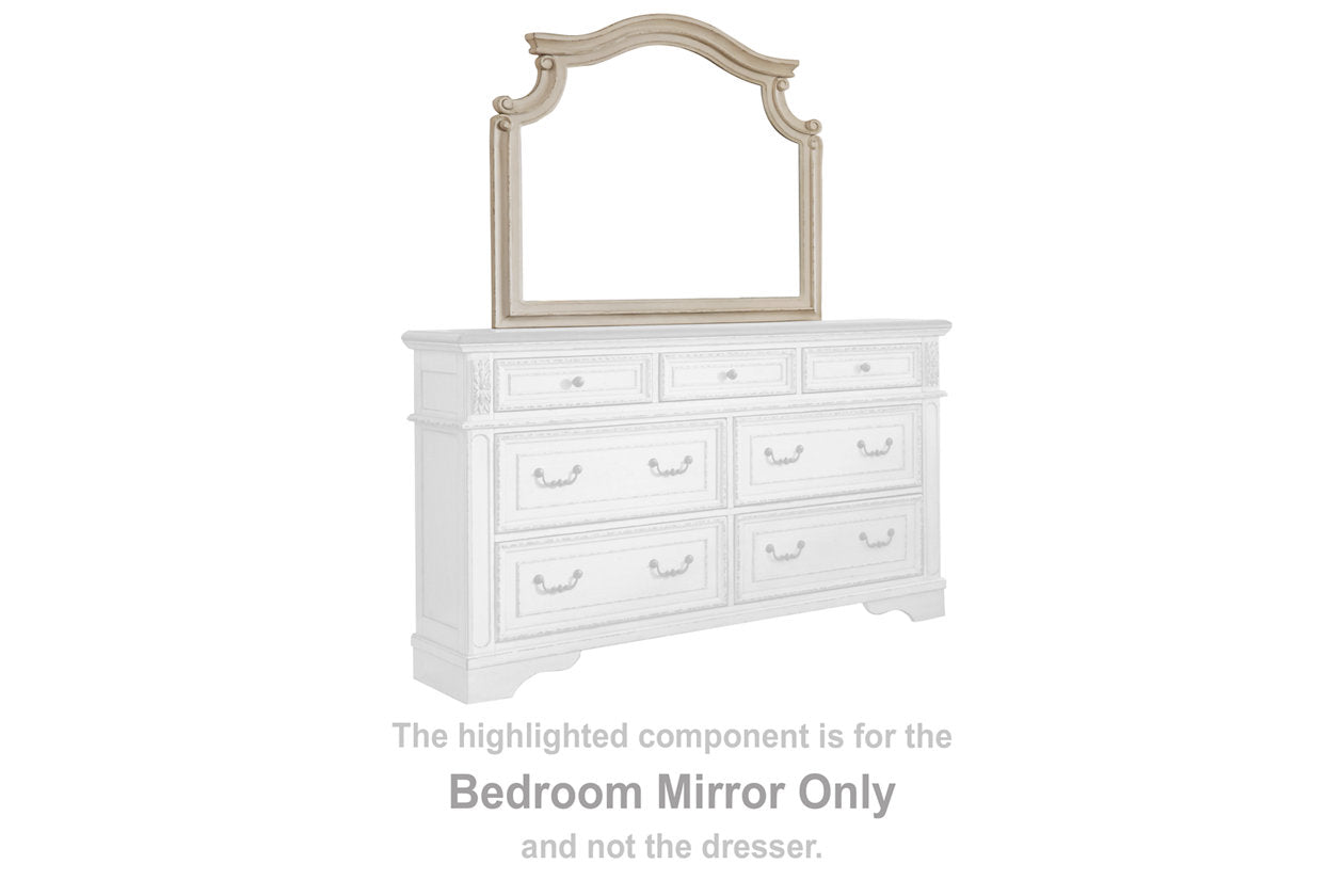 Realyn Chipped White Bedroom Mirror (Mirror Only) - B743-36 - Bien Home Furniture & Electronics