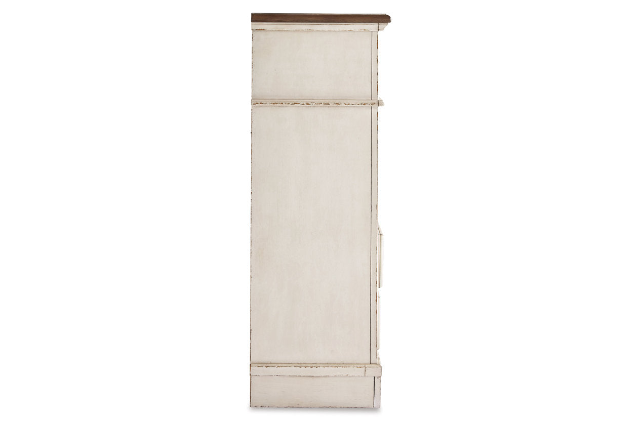 Realyn Chipped White Chest of Drawers - B743-45 - Bien Home Furniture & Electronics
