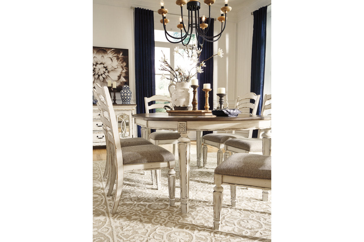 Realyn Chipped White Dining Chair, Set of 2 - D743-01 - Bien Home Furniture & Electronics
