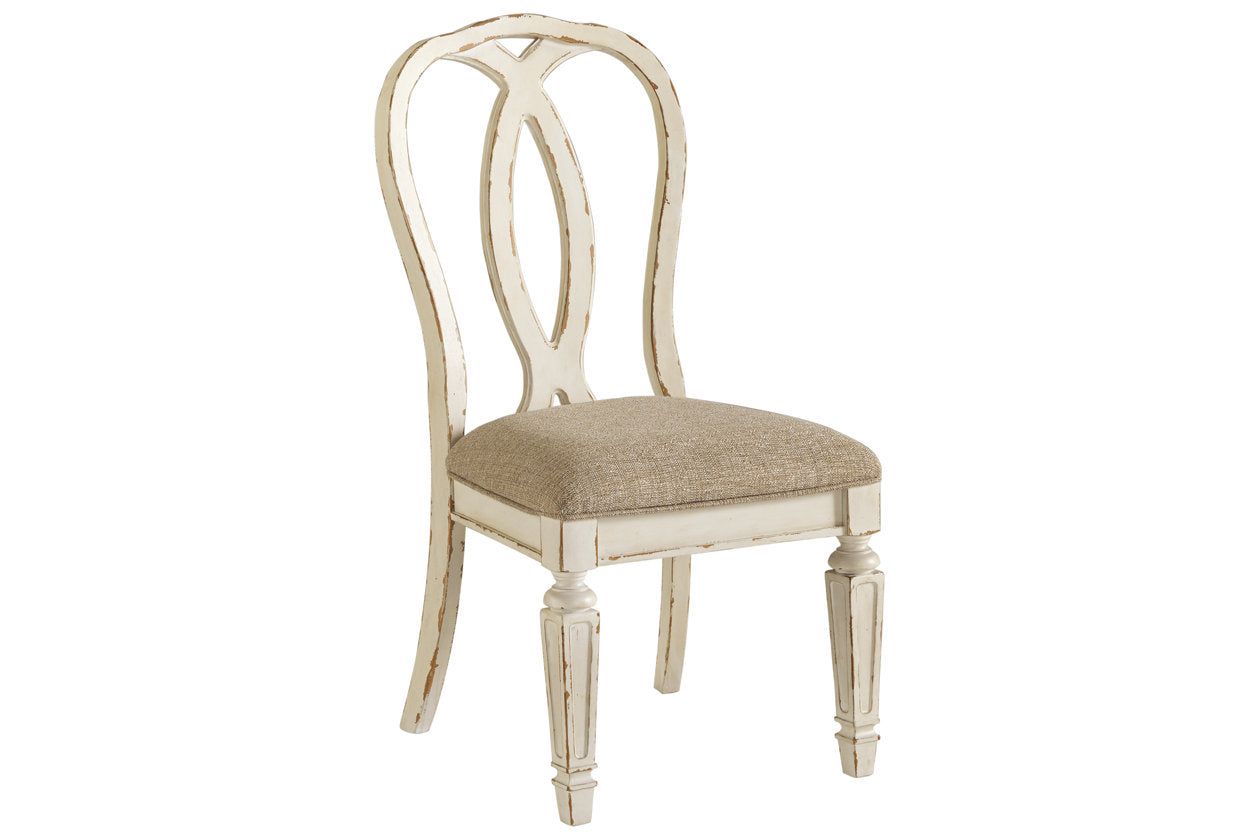 Realyn Chipped White Dining Chair, Set of 2 - D743-02 - Bien Home Furniture & Electronics