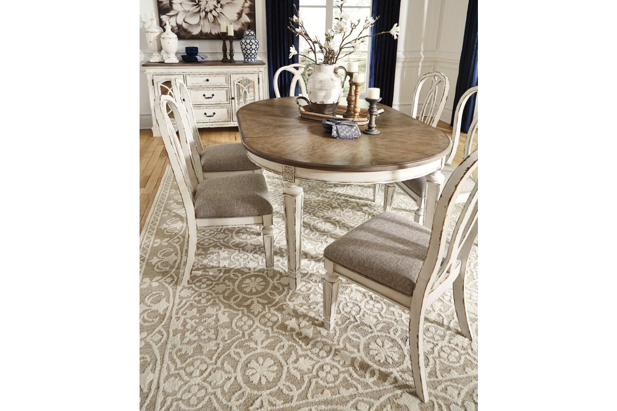 Realyn Chipped White Dining Chair, Set of 2 - D743-02 - Bien Home Furniture & Electronics