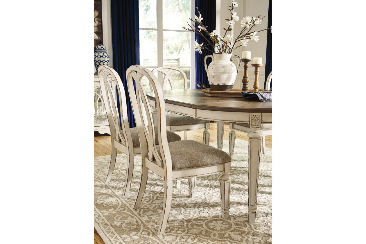 Realyn Chipped White Dining Chair, Set of 2 - D743-02 - Bien Home Furniture & Electronics