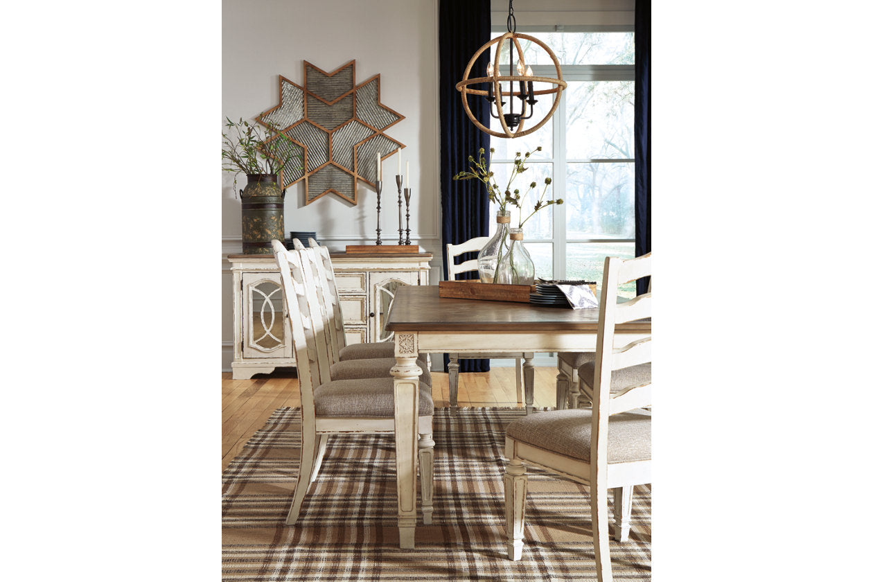 Realyn Chipped White Dining Extension Table - D743-45 - Bien Home Furniture & Electronics