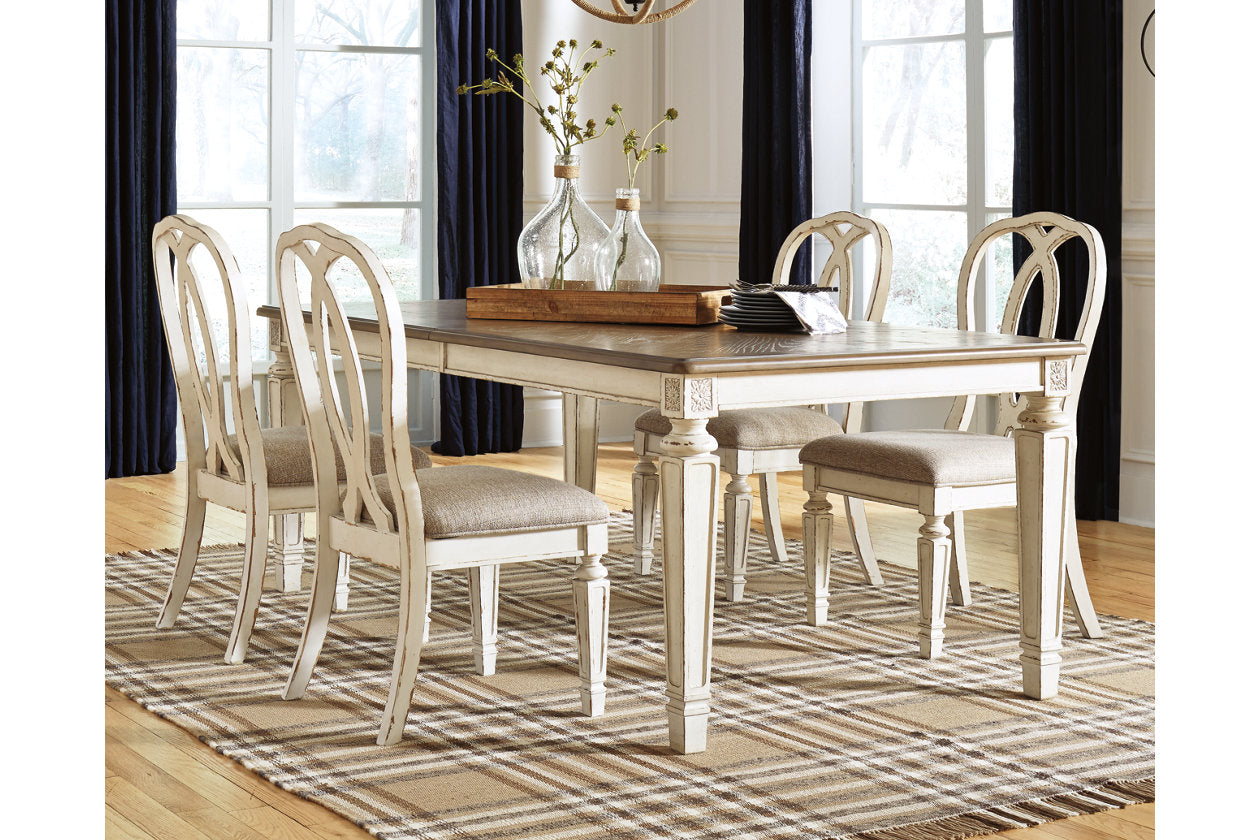 Realyn Chipped White Dining Extension Table - D743-45 - Bien Home Furniture & Electronics