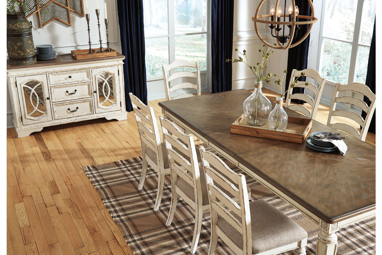 Realyn Chipped White Dining Extension Table - D743-45 - Bien Home Furniture & Electronics