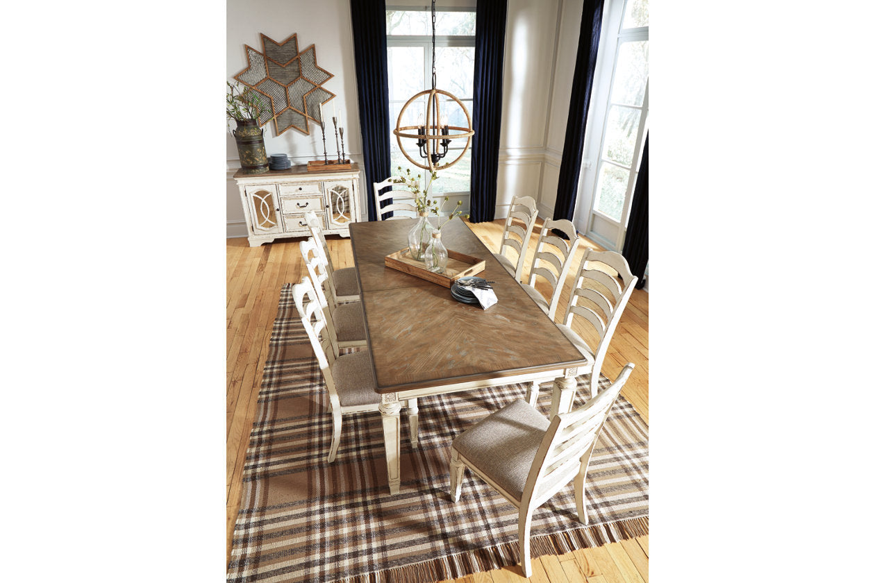 Realyn Chipped White Dining Extension Table - D743-45 - Bien Home Furniture & Electronics